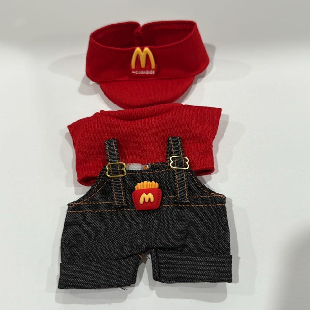 McDonald's Red and Black Labubu Outfit